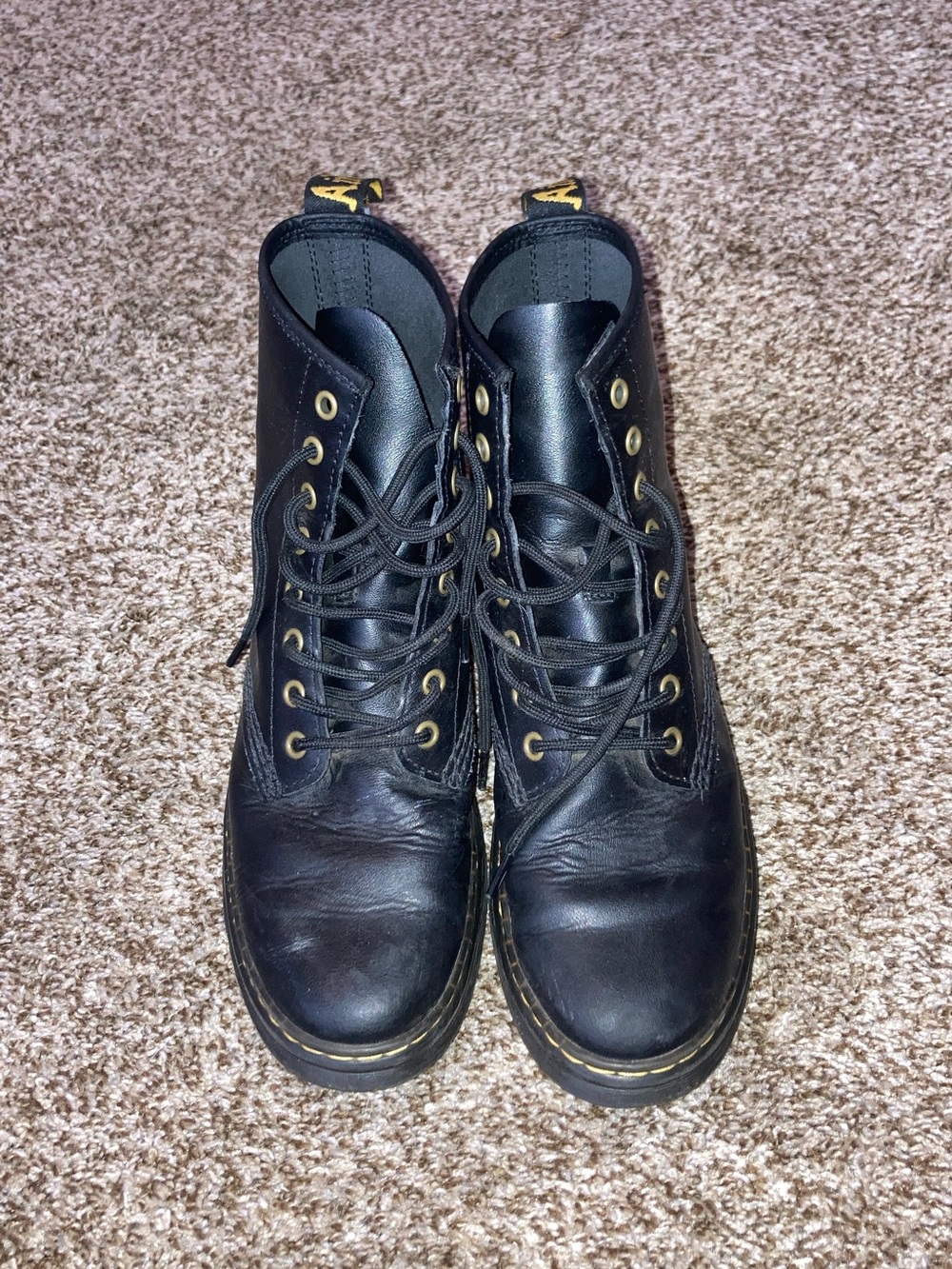 Dr. Martens Women's Black Lace-Up Leather Boots